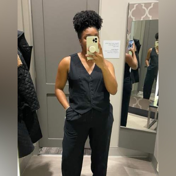 A New Day High-Rise Straight Trousers Black NWT - Picture 4 of 4